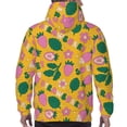 thumbnail image 7 of Wukai Strawberry Print Men Hoodies Fleece Sweatshirts Long Sleeve Sweaters Pullover Fall Outfits Winter Clothes-4X-Large, 7 of 7