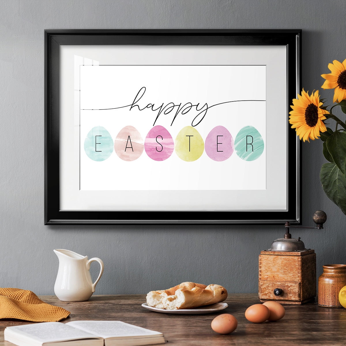 Happy Easter Premium Framed Print - Ready to Hang