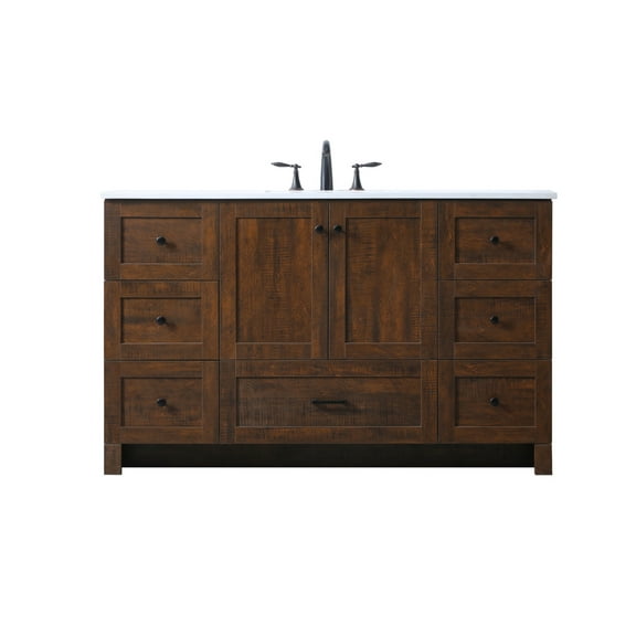 Elegant Lighting VF2854EX Soma 54" Free Standing Single Basin Vanity Set - Expresso