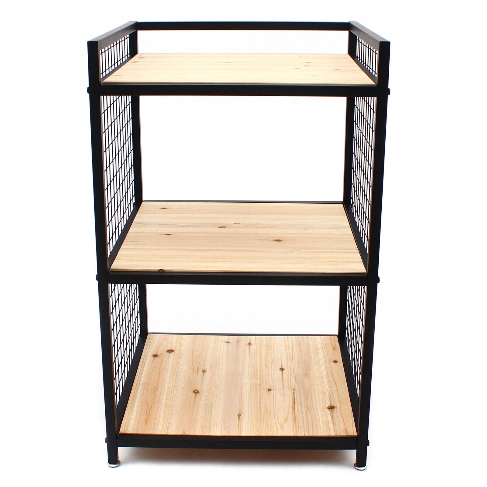 FETCOI Storage Rack 3-Tier Shelving Modern File Cabinet Printer Stand Home Office Stand