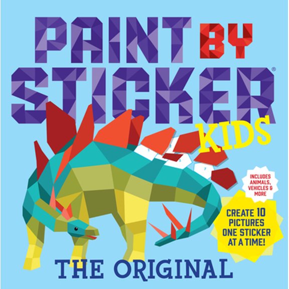 Pre-Owned Paint by Sticker Kids, the Original: Create 10 Pictures One Sticker at a Time! (Kids Activity Book, Sticker Art, No Mess Activity, Keep Kids Busy) (Paperback) 0761189416 9780761189411