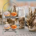 thumbnail image 3 of CIMAXIC Metal Cake Display Stand Double Tier for Fruit Storage and Snack Presentation, 3 of 6