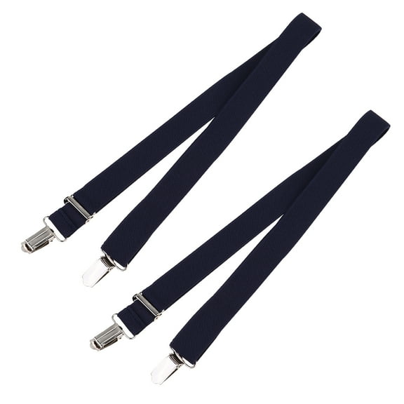 HOKARUA 2pcs Glove Clip Gloves Holder Hat Hanger Mittens Clip Children Adjustable Elastic Gloves Catcher Hat Clip for Outdoor Outside Winter (Dark Blue)