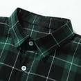 thumbnail image 5 of YODETEY Men's Classic Plaid Long Sleeve Button Down Flannel Shirt,Regular Fit Plaid Dress Shirts,Size S-2XL, 5 of 7