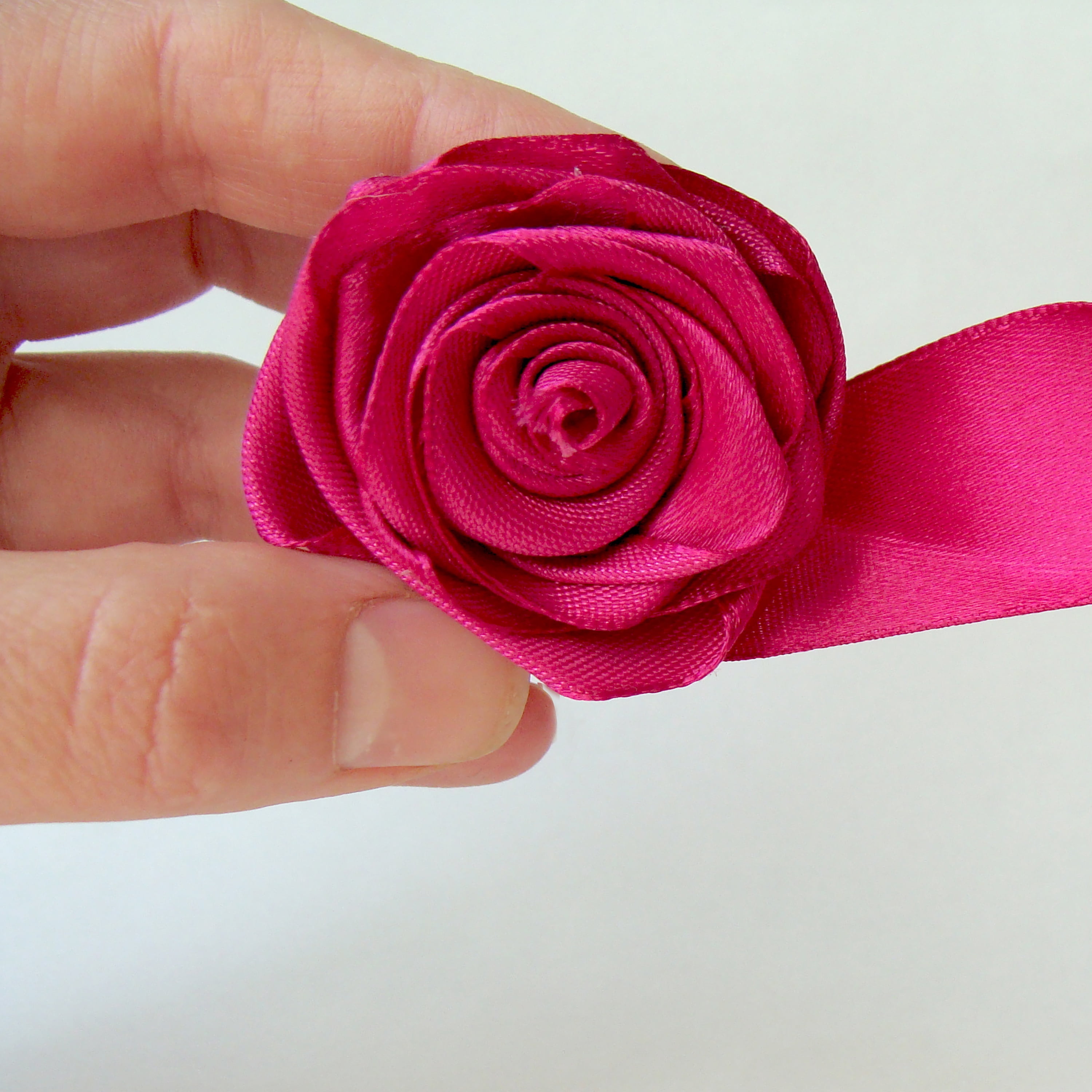 Hot Pink Single Face Satin Ribbon, 5/8" x 100 Yards by Gwen Studios