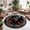 A, variant on Purple 80cm Round Quilted 3D Optical Illusion Rug Soft Floor Mat For Halloween Living Room Entryway Household Decor