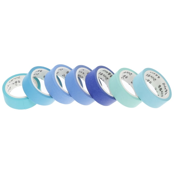 Masteelf 7 Rolls Washi Tape Set - Vibrant Decorative Adhesive Tapes for Scrapbooking, Journals, Planners, Crafts, and Home Decor