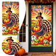 thumbnail image 2 of Thanksgiving Embroidered Door Cover Tapestry Fall Seasonal Holiday Banner For Home Wall Entryway, 2 of 6