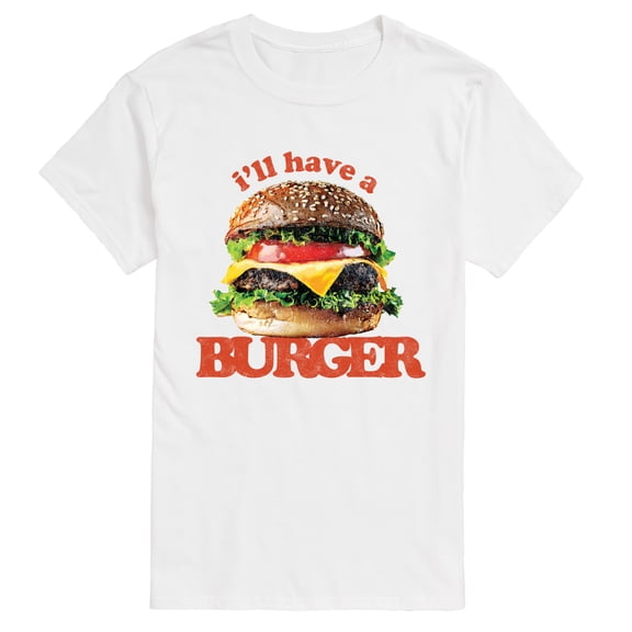 Instant Message - I'll Have a Burger Short Sleeve Graphic T-Shirt