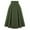 Army Green, variant on Fesfesfes Skirts for Women Casual Skirt With Pockets Vintage High Waist Pleated Skirt