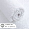 thumbnail image 4 of Plush Thick Bathroom Rugs, Super Elastic Soft Fluffy Luxury Bath Mat for Bathroom, Non-Slip Water Absorbent, Easier to Dry, Machine Washable Bath Rug Runner, 17"x 24", White, 4 of 9
