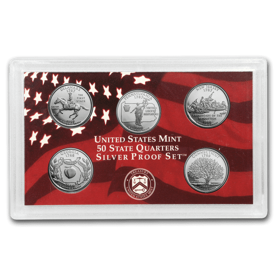 1999 State Quarters Silver Proof Set (No Box/COA)