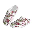 thumbnail image 2 of Picia Lilies Flowers for Women's Lamb-hug Comfy Fleece House Slippers Memory Foam, Slip-on House Shoes Indoor Outdoor-40/41, 2 of 7