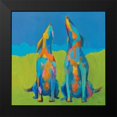 thumbnail image 2 of Adams, Phyllis 20x20 Black Modern Framed Museum Art Print Titled - Howling Hounds, 2 of 5
