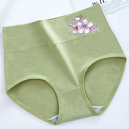 

CAICJ98 Women S Lingerie Women s Cotton Bikini Panties Pack Moisture-Wicking Cotton Bikini Underwear (Colors May Vary) Green XL