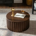 thumbnail image 4 of Coffee Tables Round Coffee Table With Lift Handcrafted Relief Sturdy Pedestal Wooden Tea Table for Living Room no need to Assemble,Wooden Coffee Tables, 4 of 11