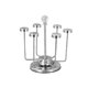 thumbnail image 4 of Soporte giratorio para taza, taza, soporte de vidrio, acero inoxidable, 6 tazas, soporte para estante de secado Sincero Hogar, 4 of 4