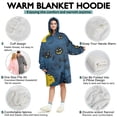 thumbnail image 5 of Wearable Oversized Blanket,Halloween Moonlit Scene Pattern Wearable Blanket Hoodie for Adults,Cozy Hooded Blankets with Super Pockets,Super Warm Fuzzy Pullover for Women & Men, 5 of 6