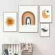 thumbnail image 5 of Cuadro decorativo para sala de estar, cuadro sin marco, cuadro con patrón de sol y luna, mural para pasillo de entrada, 5 of 6