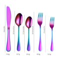 thumbnail image 3 of Tableware Cutlery Set Modern: 20PCS Stainless Steel Flatware Set Serving Utensil, 3 of 10