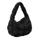 thumbnail image 1 of Bolso Ligero Mini Nube Plisado Bordado Acolchado Casual Y Versátil 8048 (Negro), 1 of 9