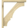 thumbnail image 3 of Ekena Millwork 4"W x 28"D x 32"H Balboa Block Rough Sawn Bracket w/ Offset Brace, Douglas Fir, 3 of 25