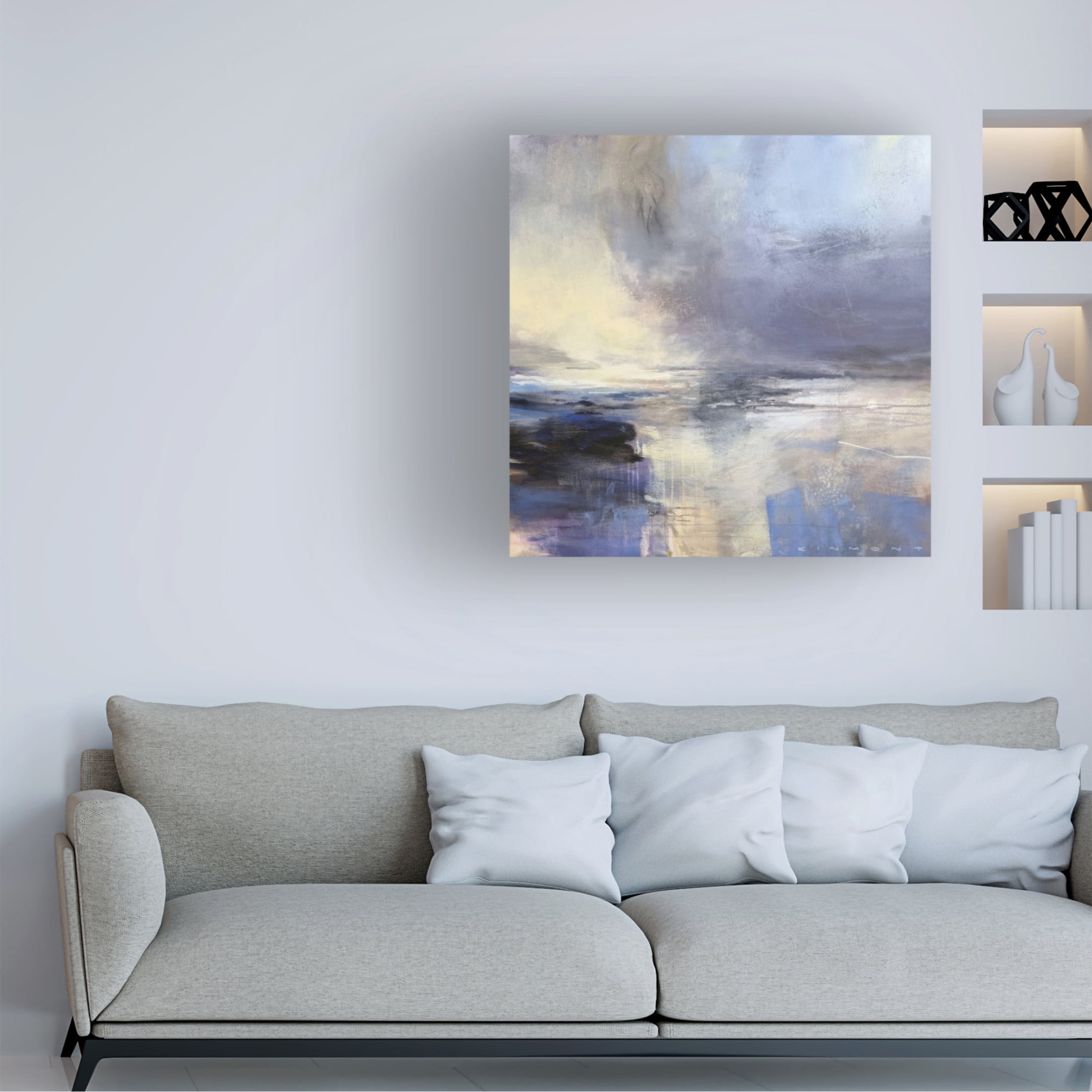 Canvas Wall Art - Andrew Kinmont 'Liquid Light' Wall Art for Living Room, Bedroom, or Office Décor by Trademark Fine Art - 35 x 35 Inches