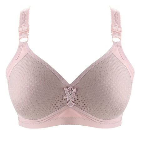 

QWANG Women Fashion Printed Bra Wire Underwear One-Piece Bra Everyday Underwear