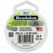 Beadalon Metal String Beading Wire, 30 ft., Bright Silver