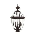 thumbnail image 6 of Livex Lighting Monterey 3 Light Outdoor Post Lantern, 6 of 7