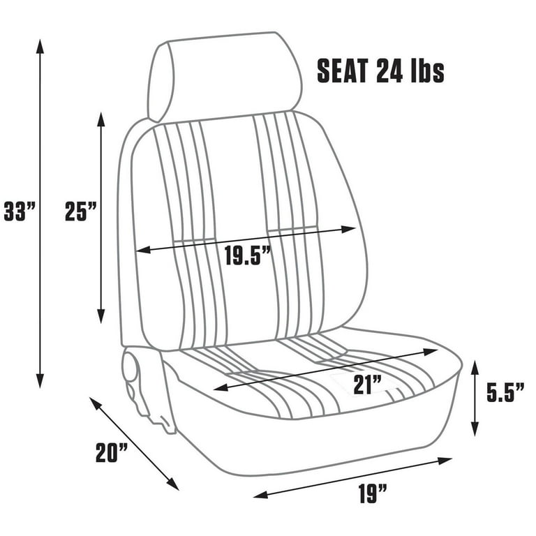 Procar Series 1300 Seat Pro-90 Vinyl Passenger Side