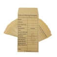 thumbnail image 1 of FixtureDisplays® Church Supplies Tithe and Offering Envelope 50 Pack Kraft Christian Church Ministry Charity Offering Tithe Envelopes 6.8 X3.7“ 15713, 1 of 8