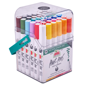 Apple Barrel Multi-Surface Paint Pens Deluxe Studio Set, 36-Piece
