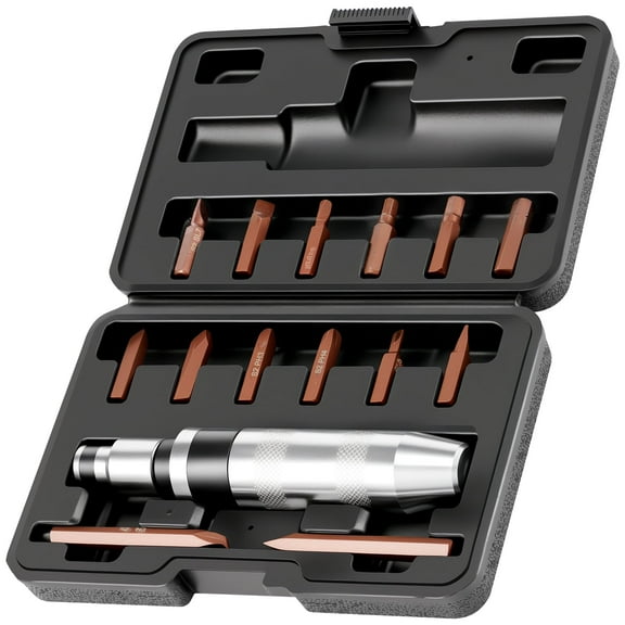 AEVXKHI Hand Impact Screwdriver Set, Safe Manual Reversible Impact Driver Tool with Bits, for Loosening Rusted and Frozen Screws