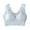 Grey, variant on Women's Large Size Wireless Lace Vest Bra Thin Side Push Up Adjustable Bra