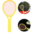 thumbnail image 2 of 1 Set/4pcs Plastic Tennis Racket Set Outdoor Sports Tennis Racquet Set Parent-Child Educational Badminton Tennis Racket Set (Large Size, 2pcs Balls, 2pcs Racket, Random Color), 2 of 7