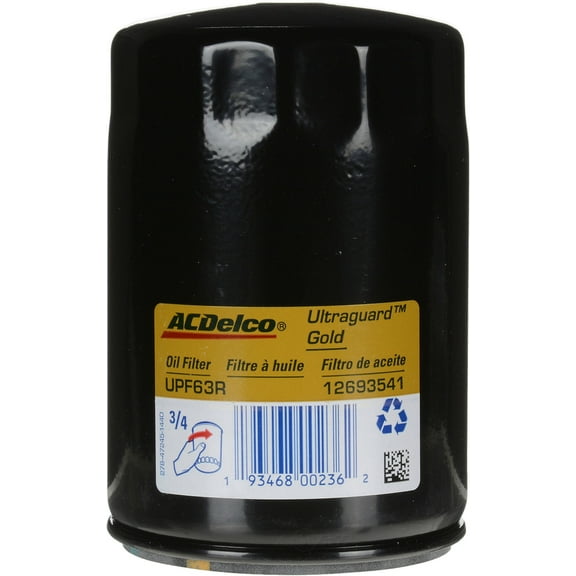 ACDelco ACDUPF63R Spin-On Motor Oil Filter Fits 2014-2021 Chevrolet Silverado/2011-2021 Ford F150