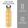 thumbnail image 4 of LIFE'S EASY 20 oz. Sports Insulated Water Bottle with Lid. Stainless Steel Vacuum Double Wall Thermo for Modern Hot and Cold Drinks, Simple Metal Hydro Canteen for Travel Men and Women (White), 4 of 9