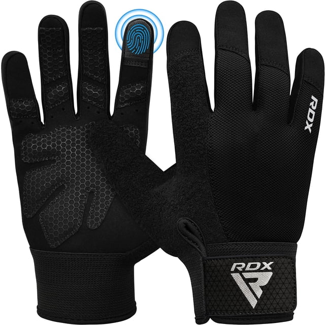 Guantes de Levantamiento de Pesas RDX con Dedos Completos para Gimnasio