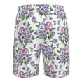 thumbnail image 6 of Naloa Violets Flowers Men's Beach Shorts, Surfing shorts, Swim trunks, Quick Dry Swim Trunks for Surfing Beach Fun - 3X-Large, 6 of 9