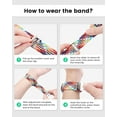 thumbnail image 6 of MYKOMI 2 Pack Braided Bands Compatible With Google Pixel Watch 3/2 45mm 41mm - Adjustable Stretchy Nylon Breathable Sport Straps for Women Men, 6 of 7