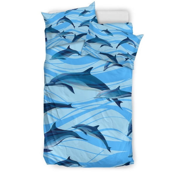 Juego de cama Delfín azul