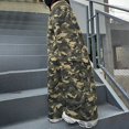 thumbnail image 7 of Ruyang Camo Cargo Pants Girls Baggy Streetwear Y2K Drawstring Wide Leg Pants Kids Cotton Sweatpants Fall Clothes 5-16 Years, 7 of 7