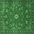 thumbnail image 1 of Ahgly Company Indoor Square Persian Emerald Green Traditional Area Rugs, 6' Square, 1 of 4