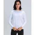 thumbnail image 4 of FITOP YOGA Long Sleeve Workout Tops Shirts for Women Loose Fit Athletic Yoga Shirt Casual Boat Neck Tops, 4 of 5
