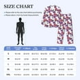 thumbnail image 4 of Lsque Peonies Pattern Long Sleeve Pajama Set for Men - Soft 2-Piece Sleepwear and Loungewear Set with Pockets, Comfy Nightwear-XX-Large, 4 of 7
