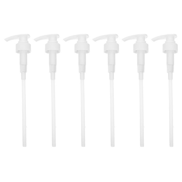 6 bombas dispensadoras universales de plástico para botellas de champú y loción.