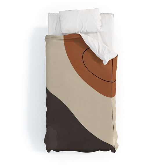 Society6 Modern Abstract Shapes 3 by Alisa Galitsyna Duvet Cover