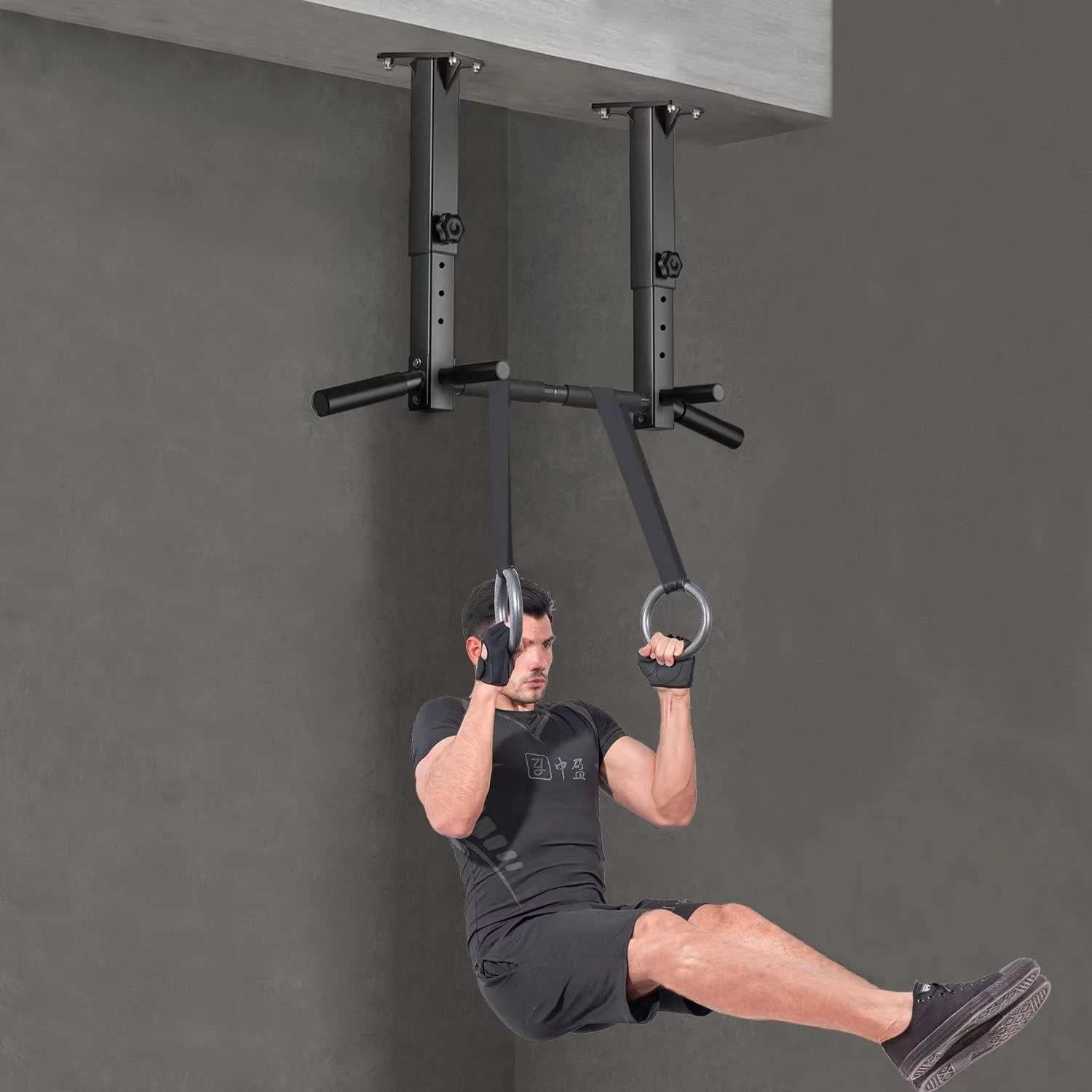 Heavy-Duty Ceiling Mounted Pull Up Bar for Home Gym - 600 Lbs Capacity