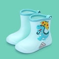 thumbnail image 2 of NOKIO Bottes de Pluie Imperméables Faciles à Enfiler pour Enfants Système de Fixation à Sangle Réglable Protection d'Orteil Renforcée Semelle Extérieure Non Marquante Motifs Animaux de Dessin Animé Garçons Filles, 2 of 4